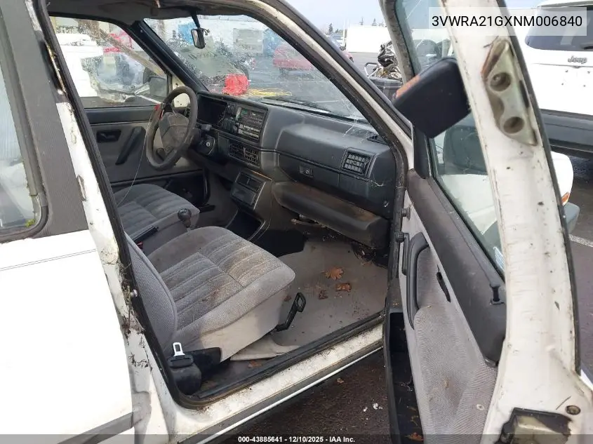 3VWRA21GXNM006840 1992 Volkswagen Jetta Gl