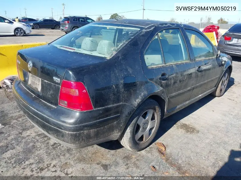 3VWSF29M4YM050219 2000 Volkswagen Jetta Gls Tdi