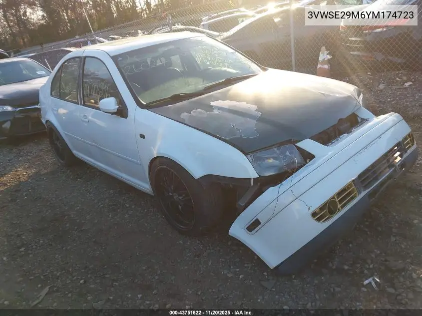 3VWSE29M6YM174723 2000 Volkswagen Jetta Gls Vr6