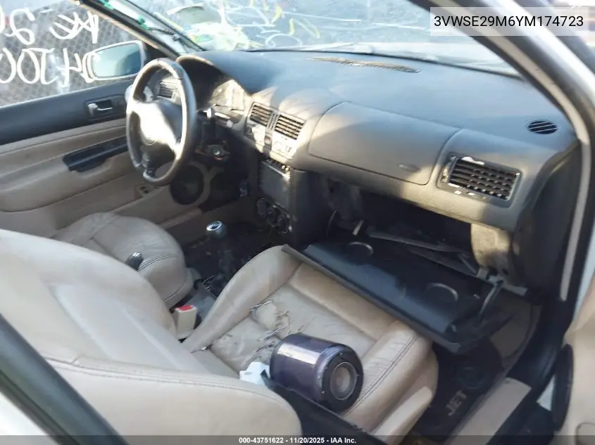 3VWSE29M6YM174723 2000 Volkswagen Jetta Gls Vr6