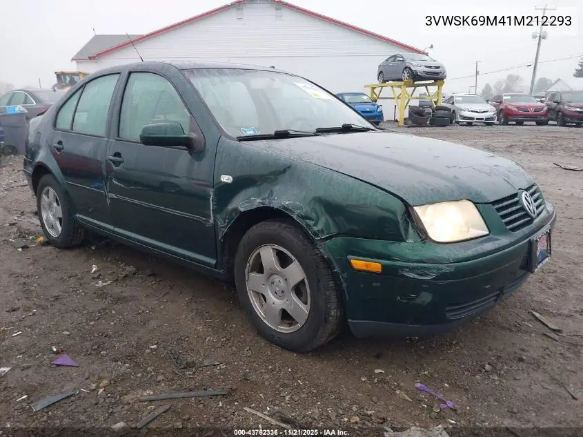 3VWSK69M41M212293 2001 Volkswagen Jetta Gls
