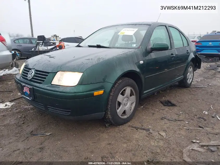 3VWSK69M41M212293 2001 Volkswagen Jetta Gls