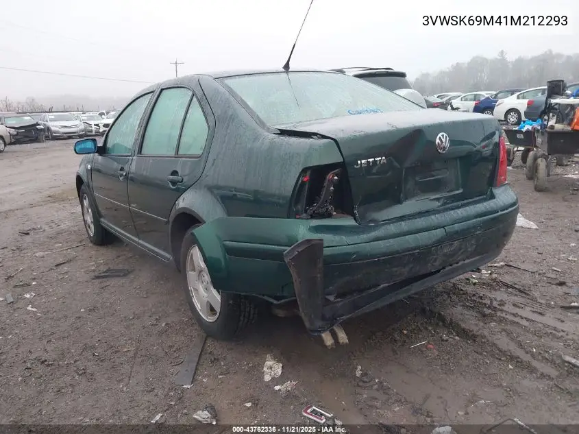 3VWSK69M41M212293 2001 Volkswagen Jetta Gls