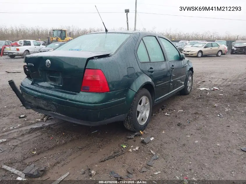 3VWSK69M41M212293 2001 Volkswagen Jetta Gls