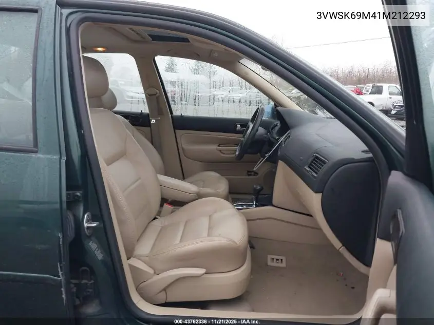 3VWSK69M41M212293 2001 Volkswagen Jetta Gls