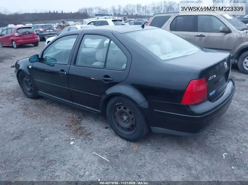 3VWSK69M21M223339 2001 Volkswagen Jetta Gls