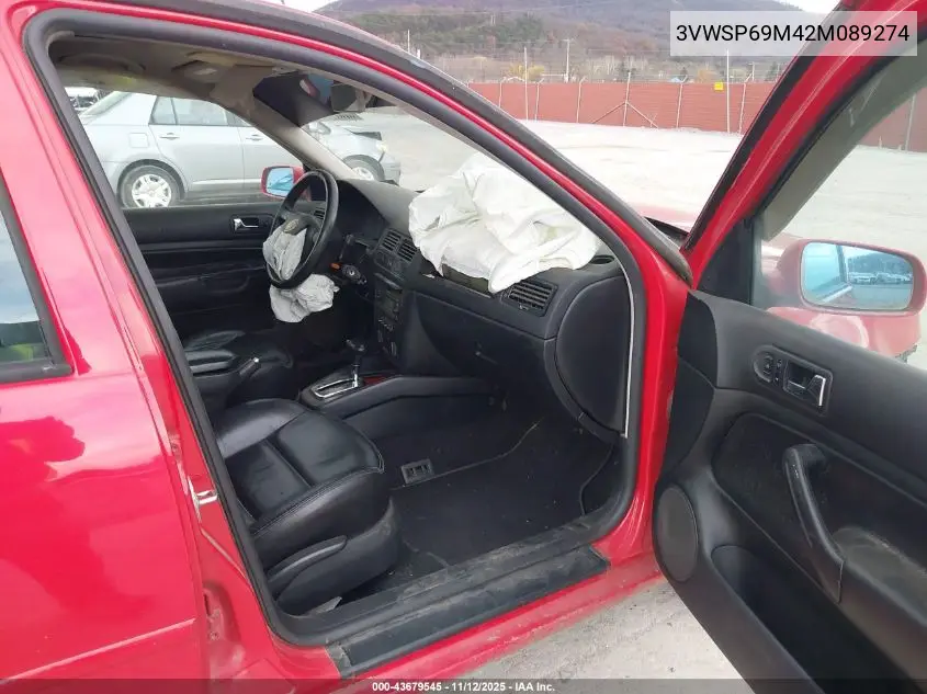 3VWSP69M42M089274 2002 Volkswagen Jetta Gls Tdi
