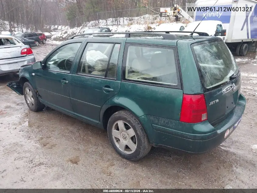 WVWSP61J12W601321 2002 Volkswagen Jetta Gls Tdi