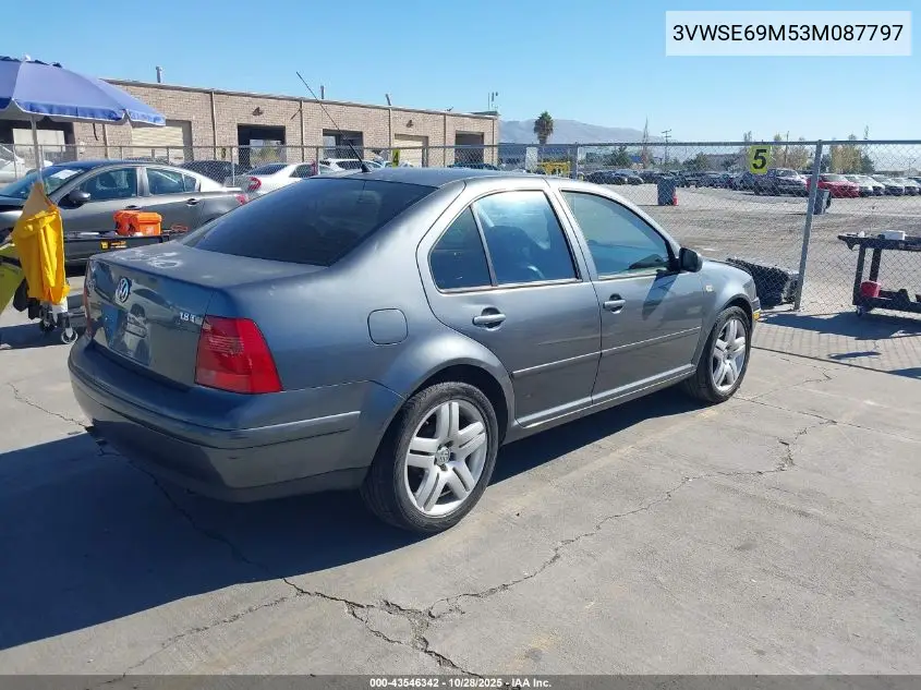 3VWSE69M53M087797 2003 Volkswagen Jetta Gls 1.8T