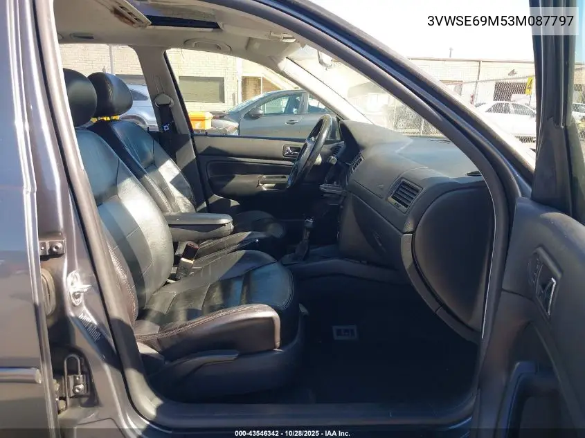 3VWSE69M53M087797 2003 Volkswagen Jetta Gls 1.8T