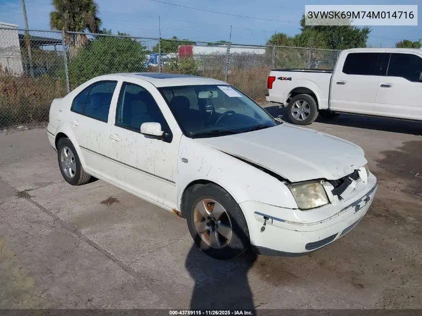 3VWSK69M74M014716 2004 Volkswagen Jetta Gls 2.0L