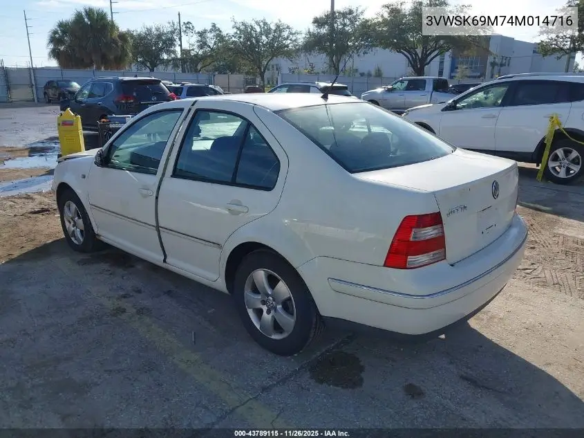 3VWSK69M74M014716 2004 Volkswagen Jetta Gls 2.0L