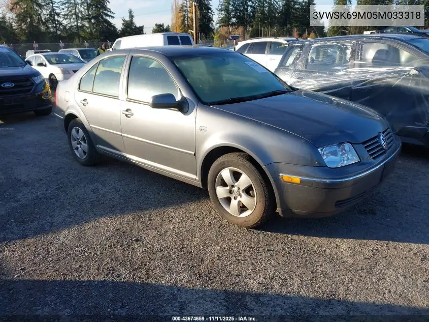 3VWSK69M05M033318 2005 Volkswagen Jetta Gls 2.0L