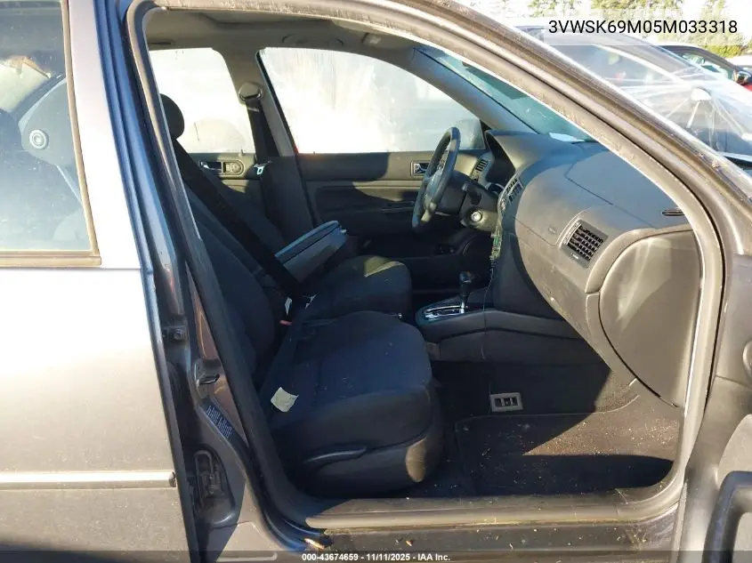 3VWSK69M05M033318 2005 Volkswagen Jetta Gls 2.0L