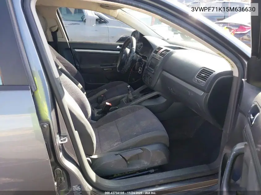 3VWPF71K15M636630 2005 Volkswagen Jetta Value Edition