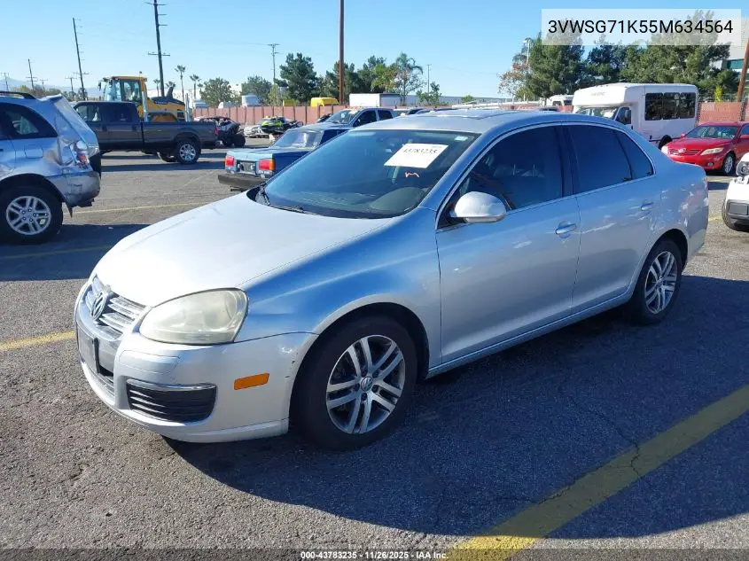 3VWSG71K55M634564 2005 Volkswagen Jetta 2.5