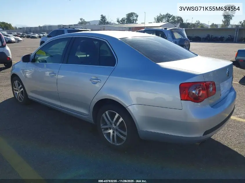 3VWSG71K55M634564 2005 Volkswagen Jetta 2.5