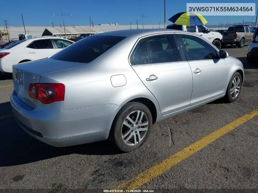 3VWSG71K55M634564 2005 Volkswagen Jetta 2.5