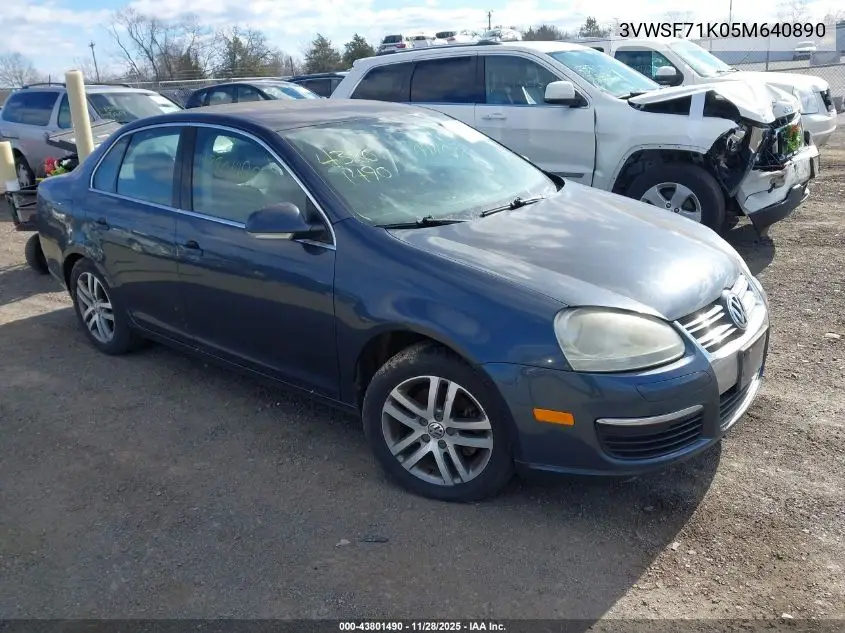 3VWSF71K05M640890 2005 Volkswagen Jetta 2.5