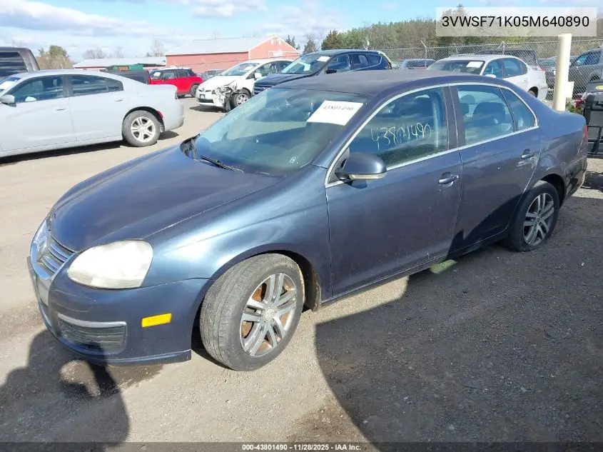 3VWSF71K05M640890 2005 Volkswagen Jetta 2.5