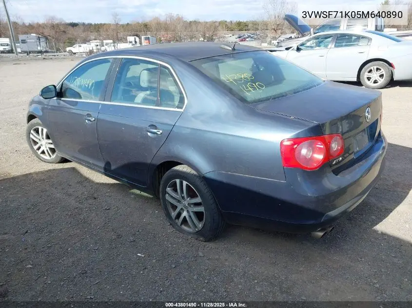3VWSF71K05M640890 2005 Volkswagen Jetta 2.5