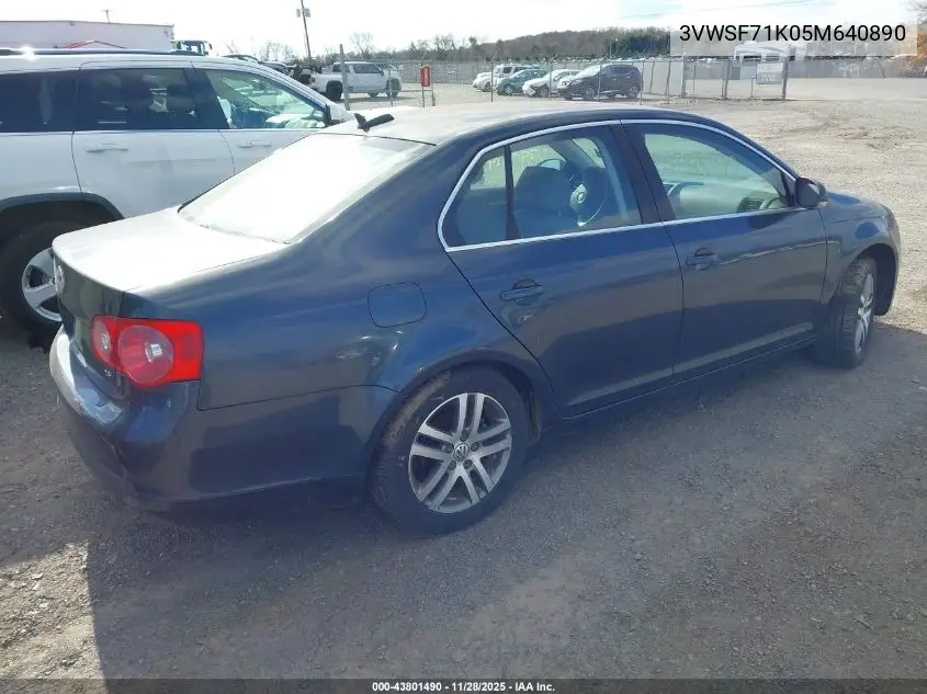 3VWSF71K05M640890 2005 Volkswagen Jetta 2.5