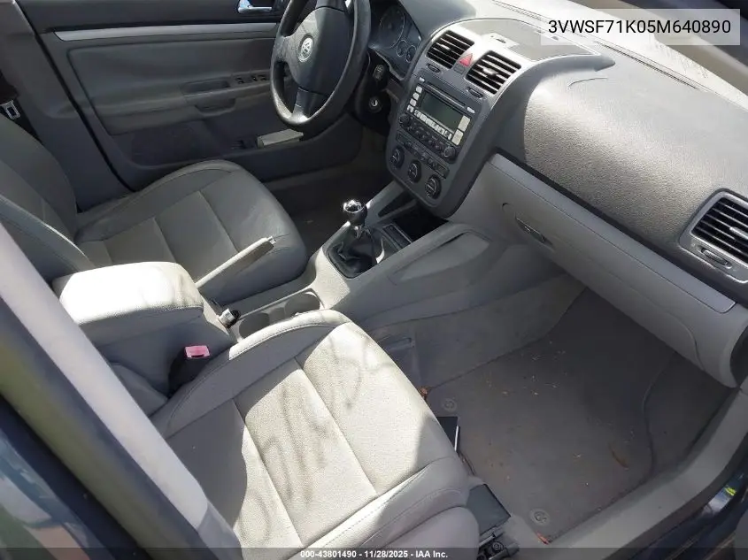3VWSF71K05M640890 2005 Volkswagen Jetta 2.5