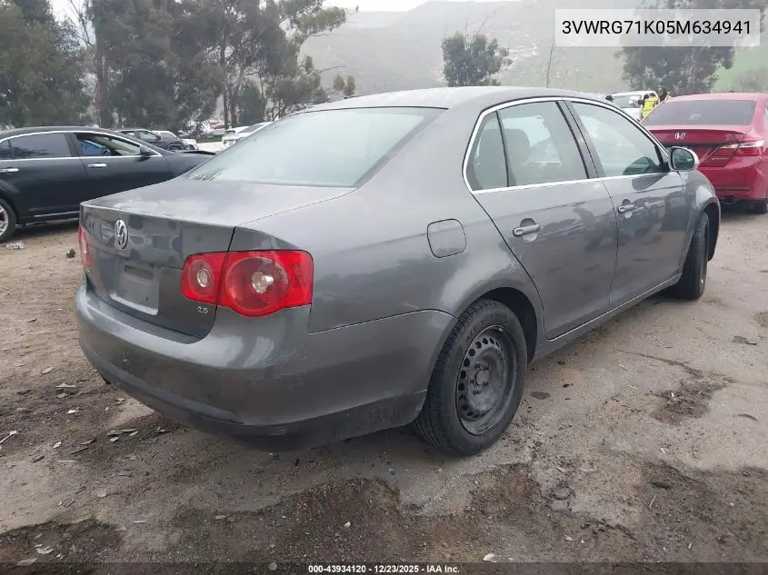 3VWRG71K05M634941 2005 Volkswagen Jetta A5 2.5L