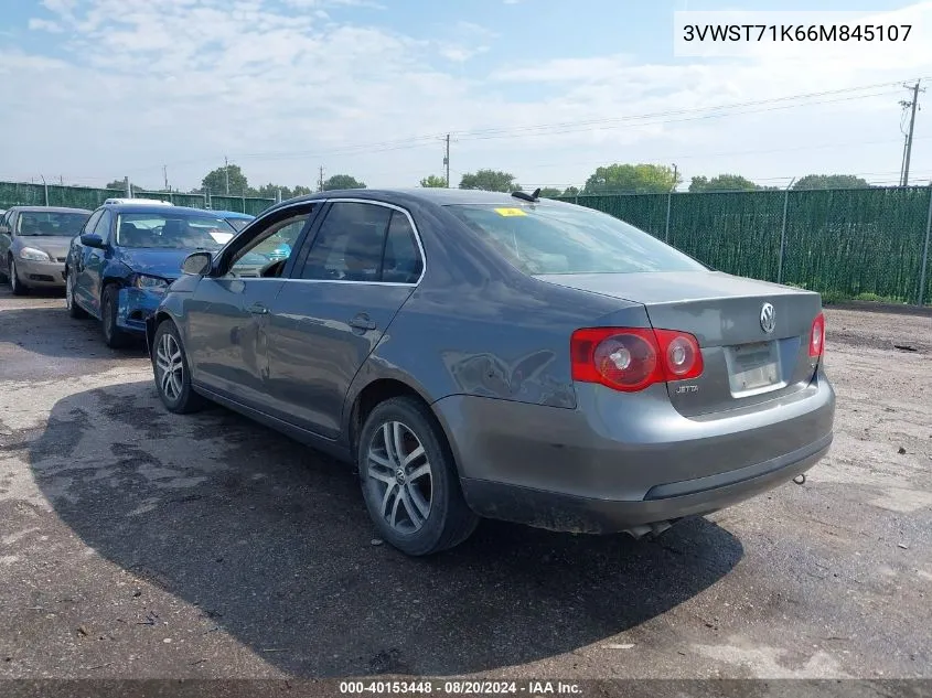 2006 Volkswagen Jetta Tdi VIN: 3VWST71K66M845107 Lot: 40153448