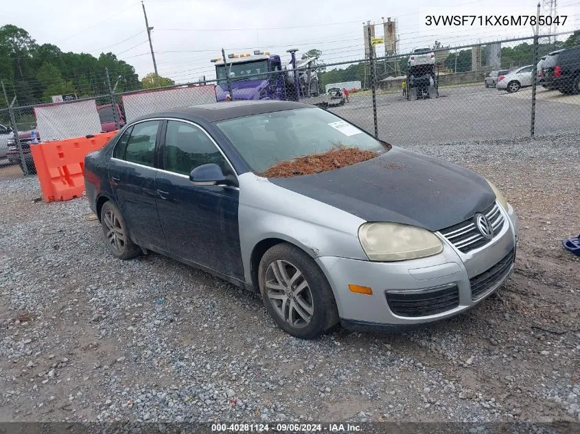 2006 Volkswagen Jetta 2.5 VIN: 3VWSF71KX6M785047 Lot: 40281124