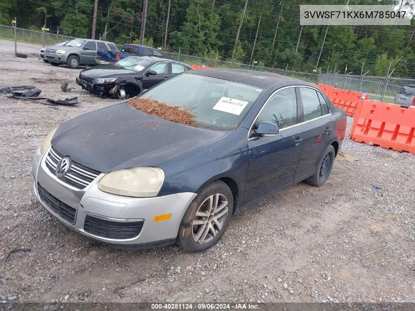 2006 Volkswagen Jetta 2.5 VIN: 3VWSF71KX6M785047 Lot: 40281124