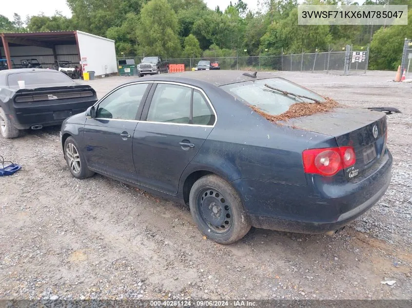 2006 Volkswagen Jetta 2.5 VIN: 3VWSF71KX6M785047 Lot: 40281124