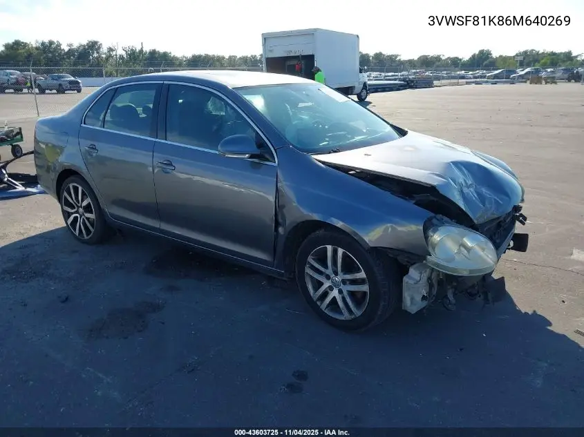 3VWSF81K86M640269 2006 Volkswagen Jetta 2.5
