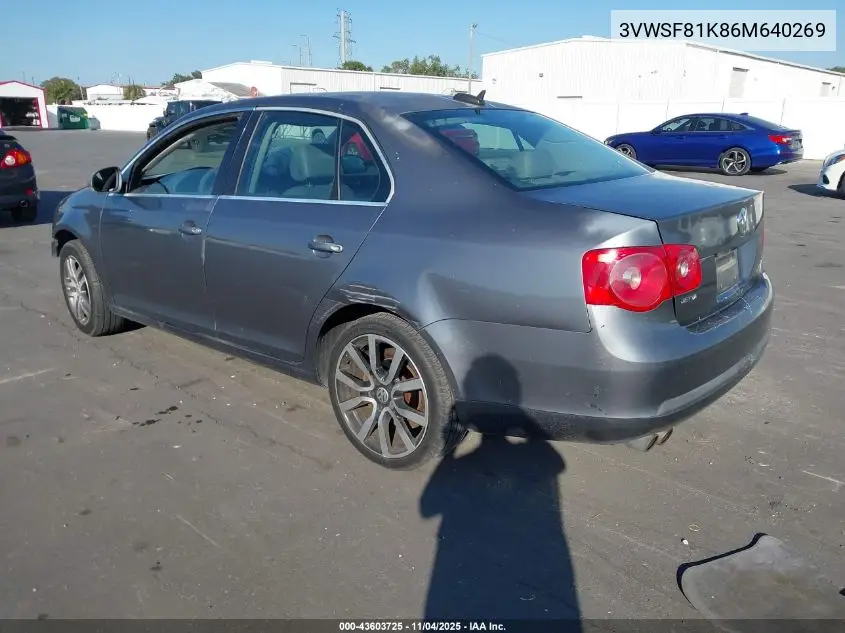 3VWSF81K86M640269 2006 Volkswagen Jetta 2.5