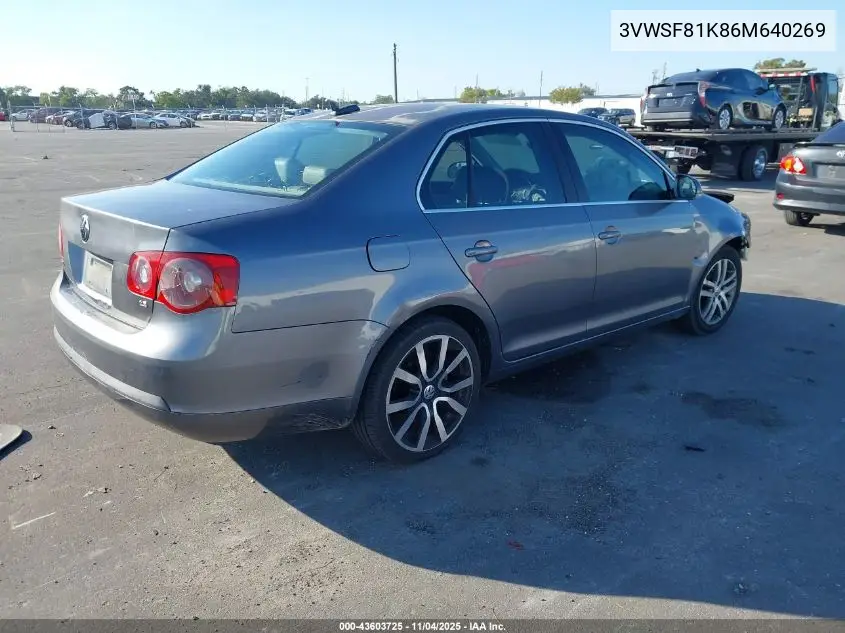 3VWSF81K86M640269 2006 Volkswagen Jetta 2.5