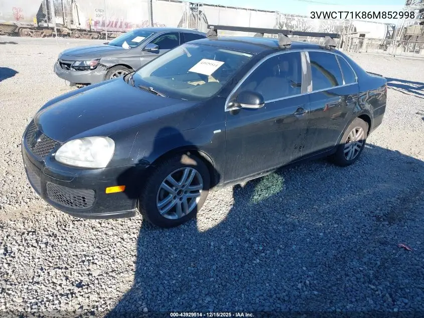 3VWCT71K86M852998 2006 Volkswagen Jetta Diesel