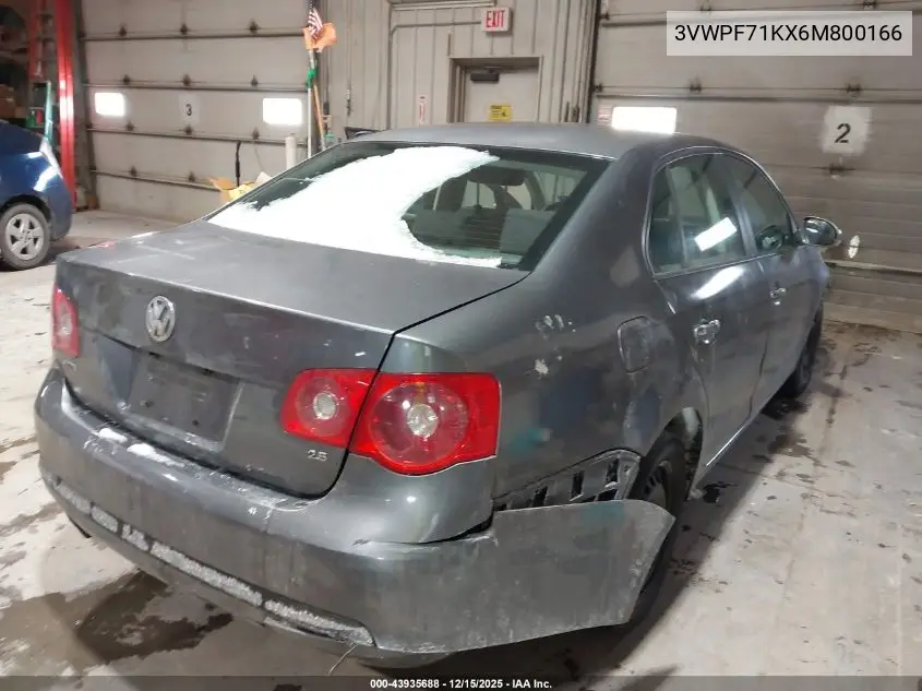 3VWPF71KX6M800166 2006 Volkswagen Jetta Value Edition