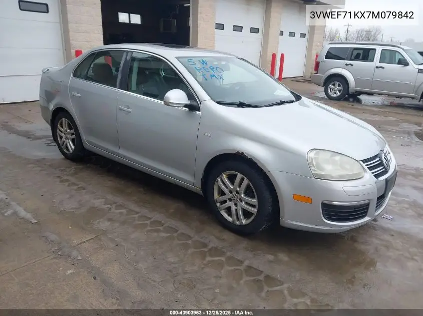 3VWEF71KX7M079842 2007 Volkswagen Jetta Wolfsburg Edition