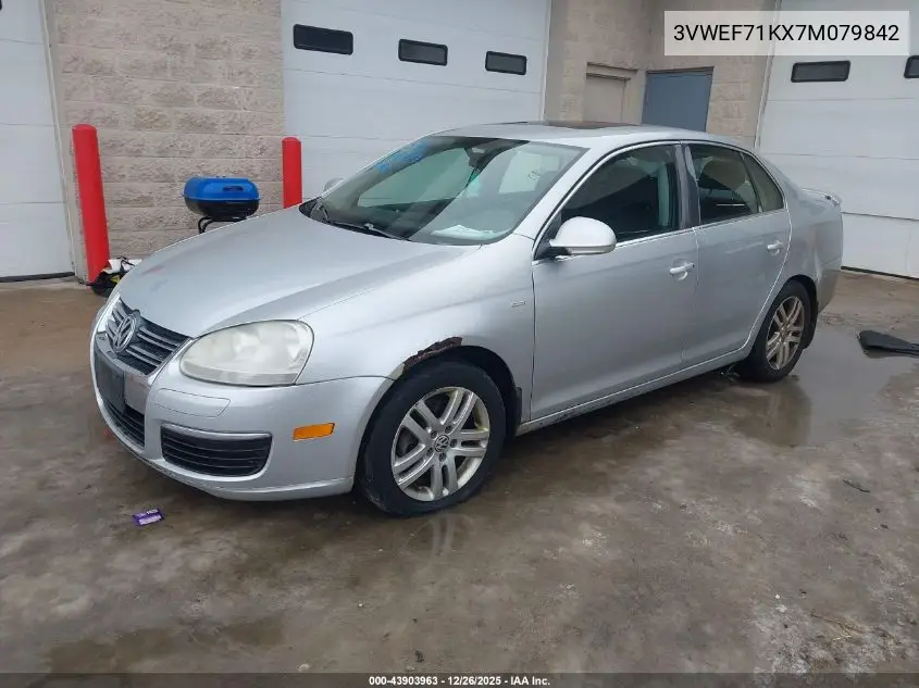 3VWEF71KX7M079842 2007 Volkswagen Jetta Wolfsburg Edition