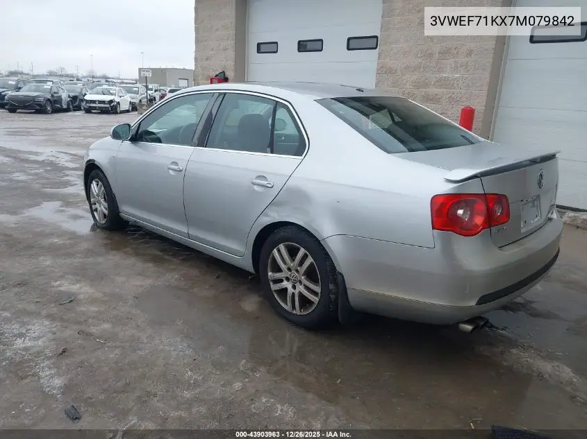 3VWEF71KX7M079842 2007 Volkswagen Jetta Wolfsburg Edition
