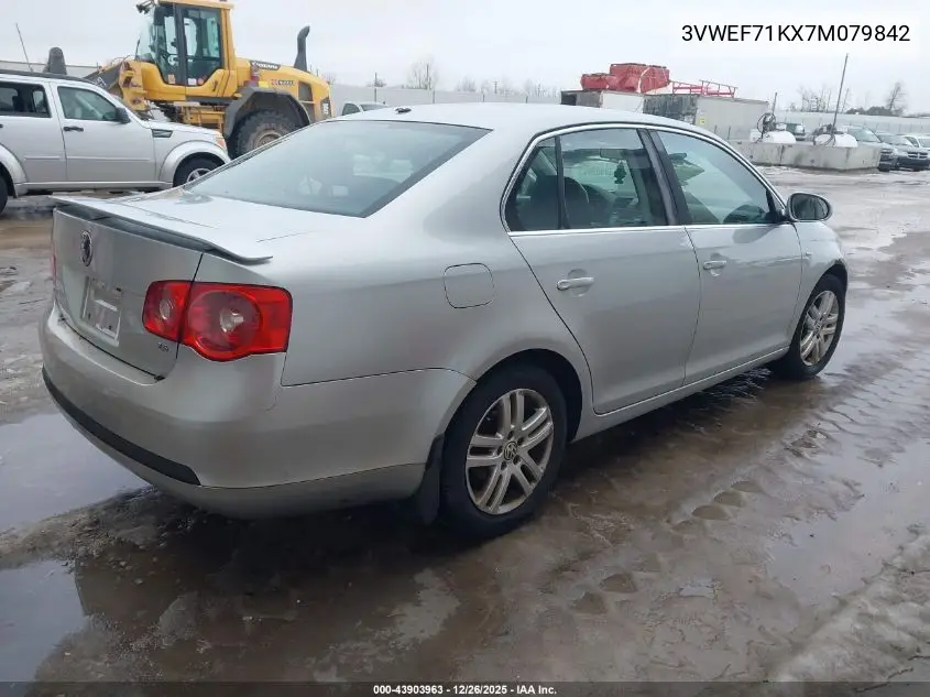 3VWEF71KX7M079842 2007 Volkswagen Jetta Wolfsburg Edition