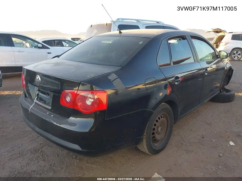3VWGF71K97M117005 2007 Volkswagen Jetta