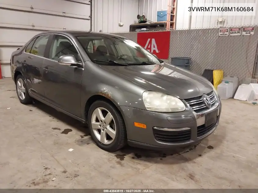 3VWRM71K68M160684 2008 Volkswagen Jetta Se