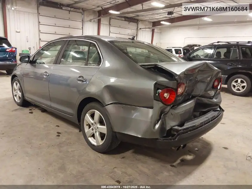 3VWRM71K68M160684 2008 Volkswagen Jetta Se