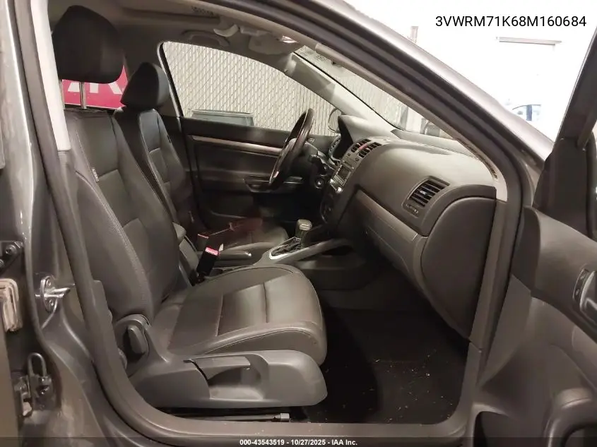 3VWRM71K68M160684 2008 Volkswagen Jetta Se