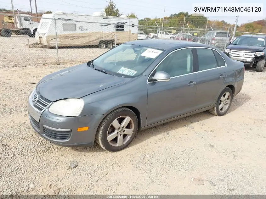 3VWRM71K48M046120 2008 Volkswagen Jetta Se/Sel