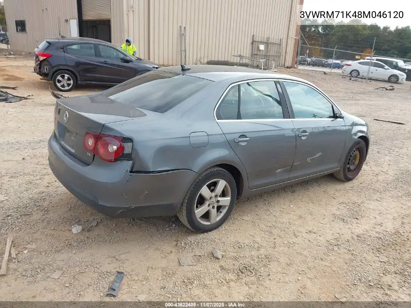 3VWRM71K48M046120 2008 Volkswagen Jetta Se/Sel