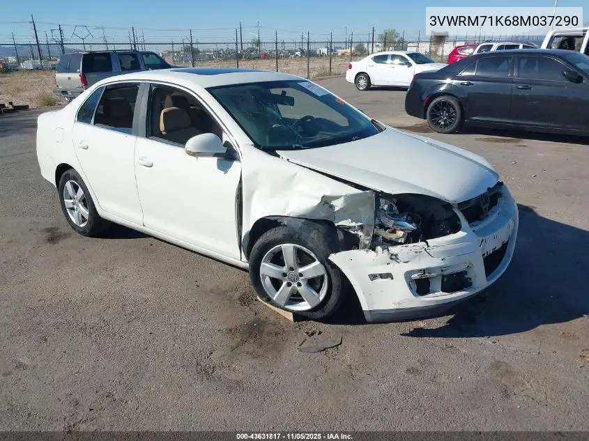 3VWRM71K68M037290 2008 Volkswagen Jetta Se/Sel
