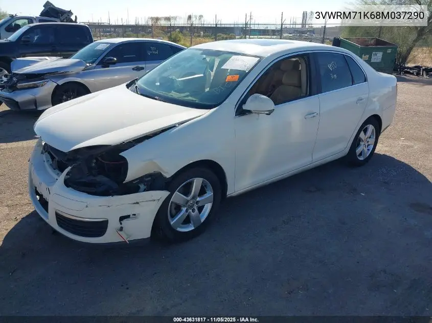 3VWRM71K68M037290 2008 Volkswagen Jetta Se/Sel