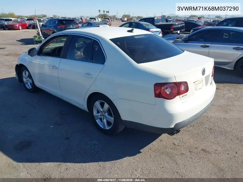 3VWRM71K68M037290 2008 Volkswagen Jetta Se/Sel